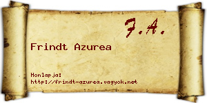 Frindt Azurea névjegykártya
